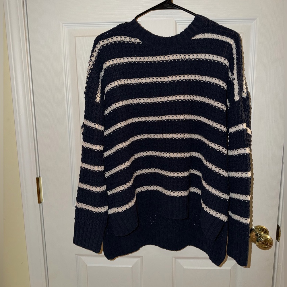 Navy striped sweater